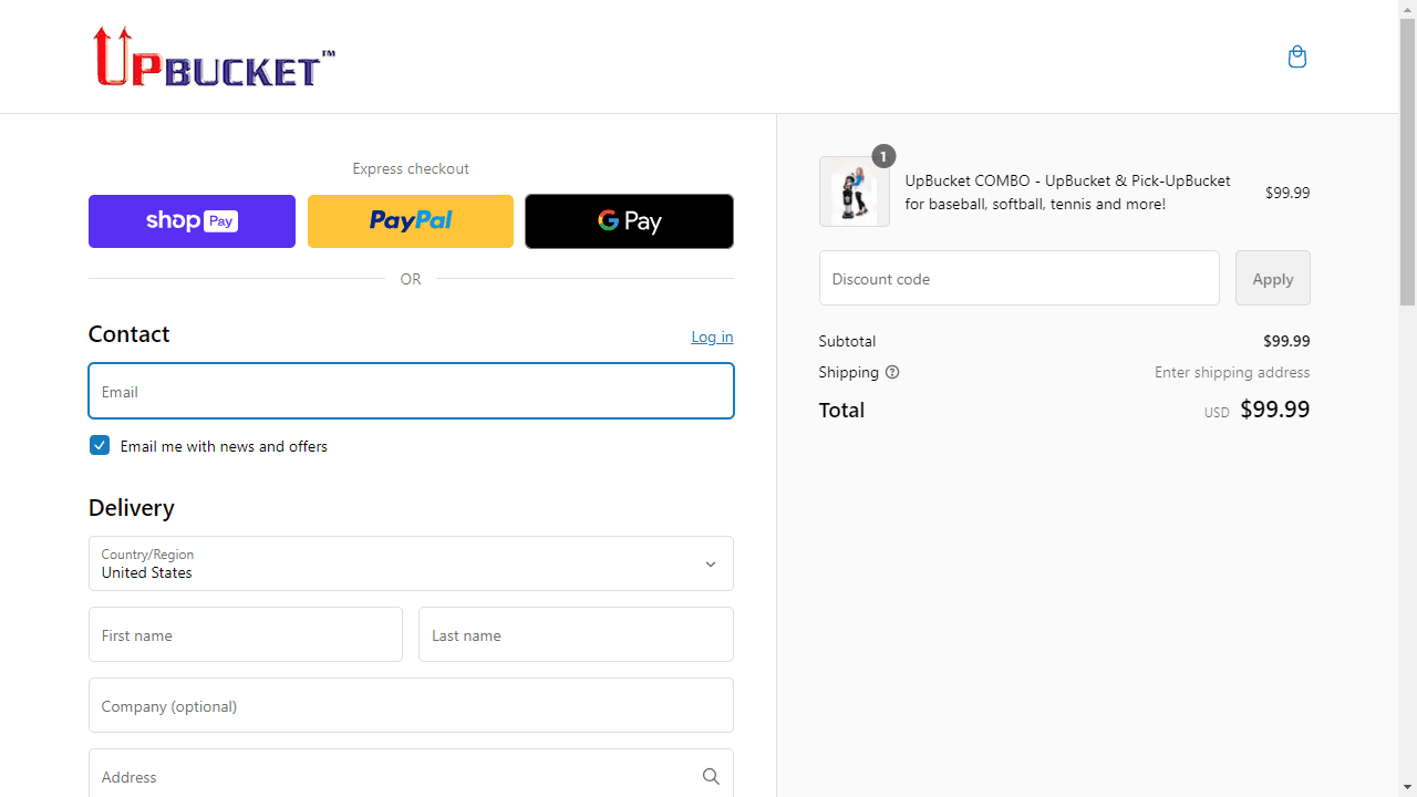 How to apply UpBucket coupon code